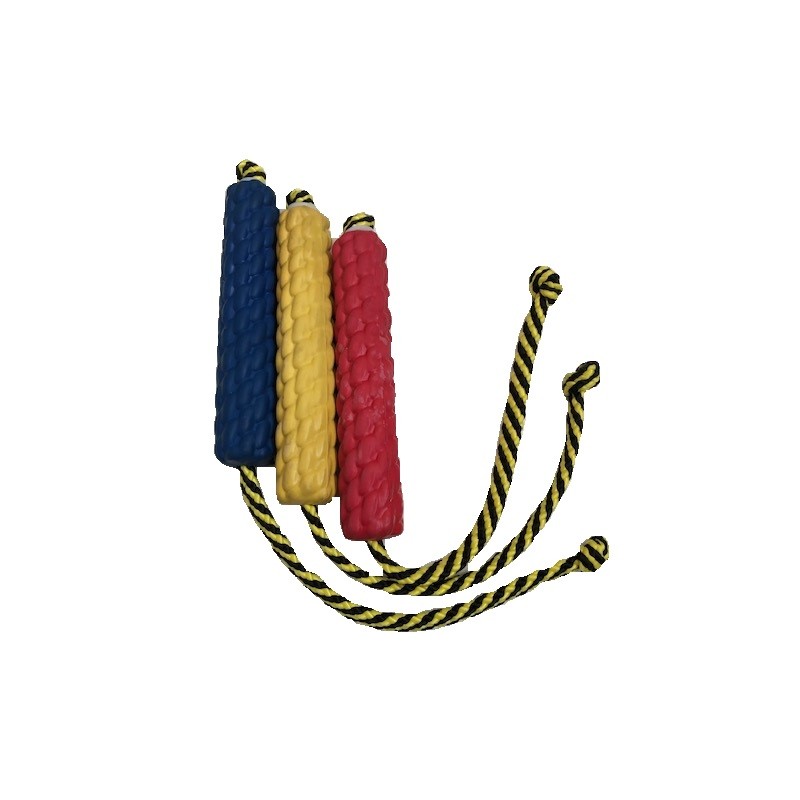 Apporteerblokje- rubber - met lang touw