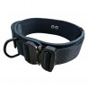 Halsband - Nylon & Leer - met handvat & cobrasluiting