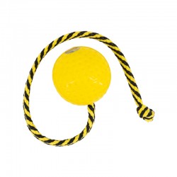 Drijvende bal geel met lang...